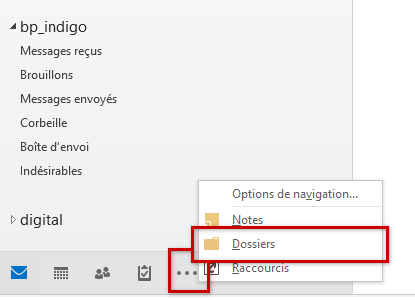 Option de navigation